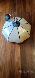 Lampadario in vetro colorato  stile Tiffany 42cm