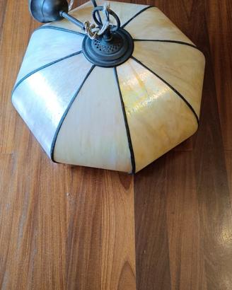 Lampadario in vetro colorato  stile Tiffany 42cm