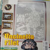 rivista uncinetto filet. intatta
