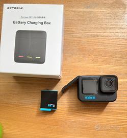Gopro Hero 10 + caricabatterie multi porte