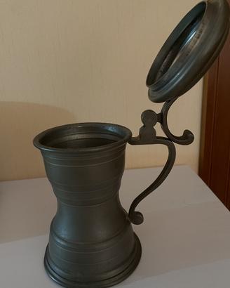 Boccale in Peltro 95% FRASIO con coperchio