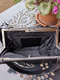 borsa pelle nera