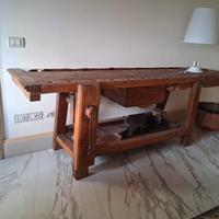 Tavolo da falegname molto antico
