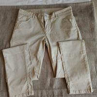 Jeans donna kocca beige 