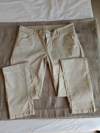 Jeans donna kocca beige 