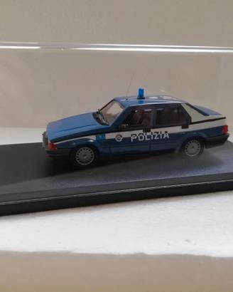modellino alfa romeo 75 polizia
