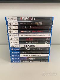 GIOCHI PS5 PS4 - RESIDENT EVIL, SEKIRO, SPIDERMAN