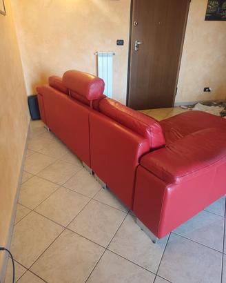Divano In pelle  3 posti