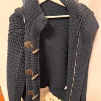 Cardigan con cappuccio XL Lana