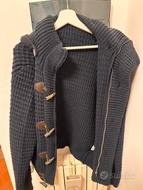 Cardigan con cappuccio XL Lana