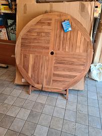 tavolo rotondo in legno