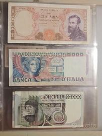 Banconote Lire Repubblica Italiana Regno d'Italia