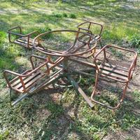 Giostra girevole vintage per bambini 4 posti