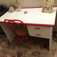 Set di scrivania e sedia vintage