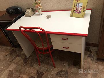 Set di scrivania e sedia vintage