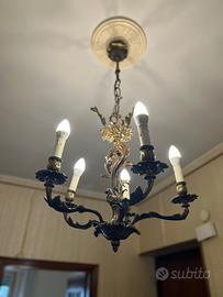 Lampadario in bronzo