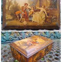 Antica scatola di latta francese primi del 900