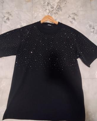 maglietta brillantinata 