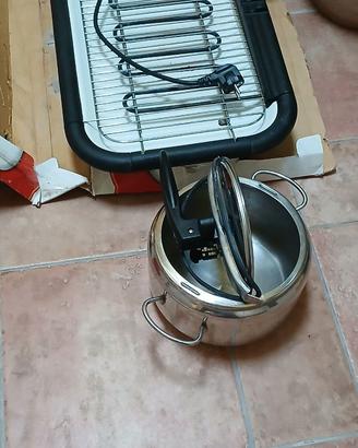 Pentola a pressione e bistecchiera elettrica