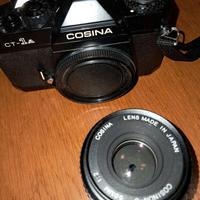 FOTOCAMERA REFLEX COSINA CT1a +3OBBIETTIVI+FLASH