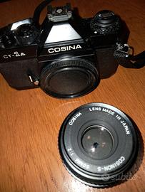 FOTOCAMERA REFLEX COSINA CT1a +3OBBIETTIVI+FLASH