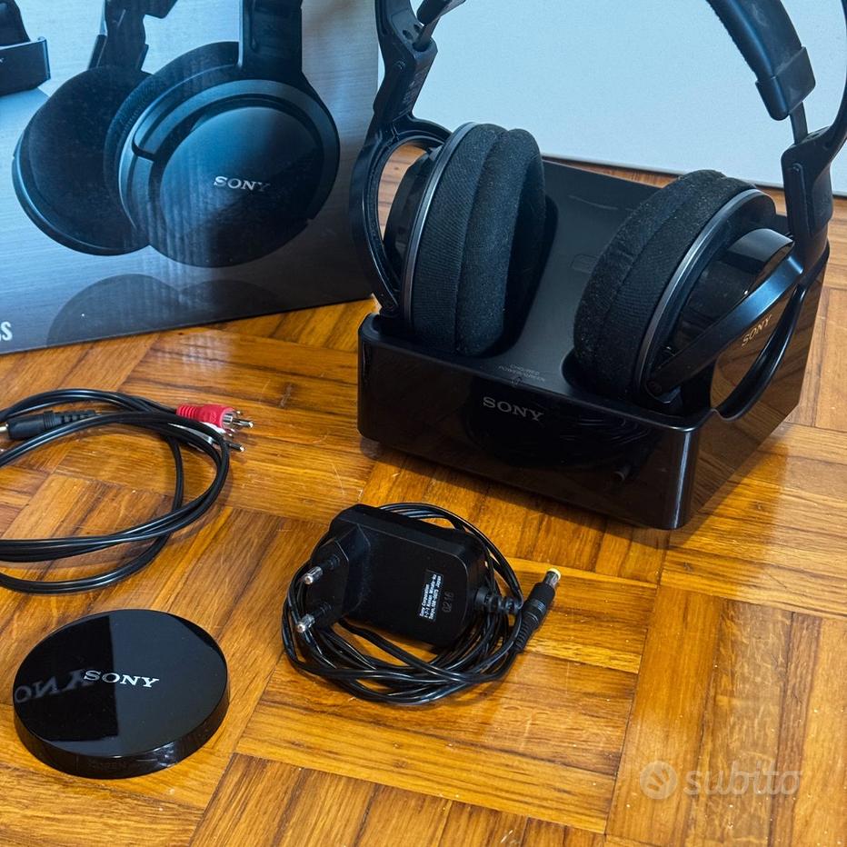 Cuffie Wireless Sony MDR-RF855RK - Con Trasmettitore UHF, Portata 100 M, Batteria Ricaricabile, Diaframmi 40 Mm