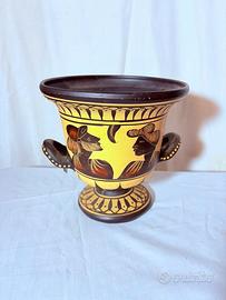 Raro vaso krater greco con scene mitologiche