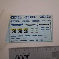 decal ad acqua modellino 1/43 nissan skyline zexel
