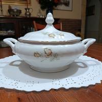 Zuppiera, centrotavola in ceramica vintage 