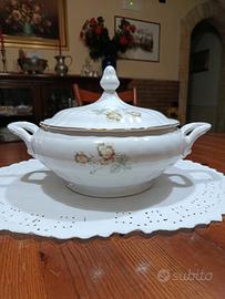 Zuppiera, centrotavola in ceramica vintage 