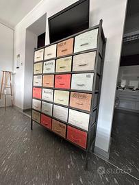 Cassettiera in ferro stile Industrial