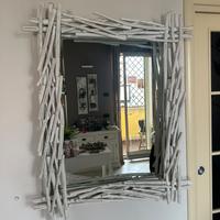 Specchio con Rami in Legno