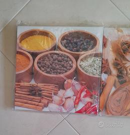 Decorazioni cucina :4 quadretti spezie 