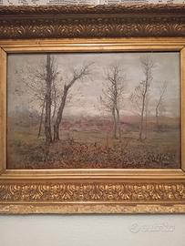 dipinto ALESSANDRO POMA olio 46 x 32 tav