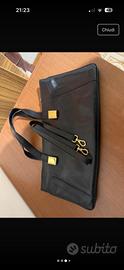 Borsa vintage in pelle nera