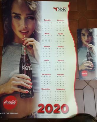 Calendario Coca Cola Gigante e Piccolo 2020