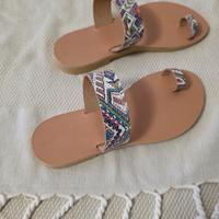 Sandali greci in pelle 