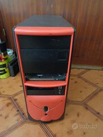 Case  colore Rosso e nero  x pc fisso permuto