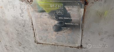 serbatoio inox carburante 190 lt