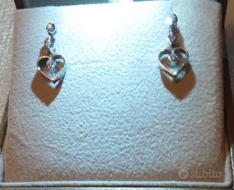 Orecchini oro 18kt con diamanti 