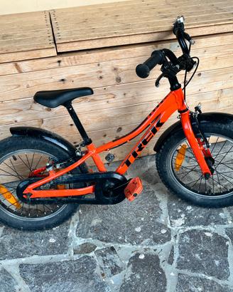 Mountan bike Trek 16 pollici arancione da bambino