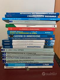 Libri apnea, monopinna, compensazione, subacquea