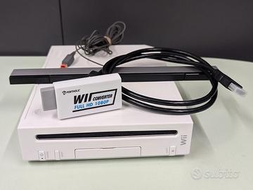 Nintendo Wii + adattatore HDMI, senza controller