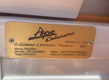 Ape calessino diesel