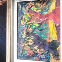 Saverio Terruso,50x70,Tempera su Tela con Autentic