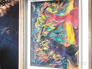 Saverio Terruso,50x70,Tempera su Tela con Autentic