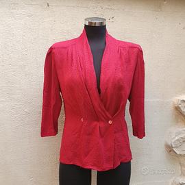 Camicia - top - blusa vintage in misto seta 