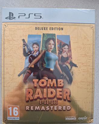 tomb rider I-II-III remastered deluxe edition ps5 