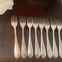 8 forchette con LS per iniziale di inizio 900