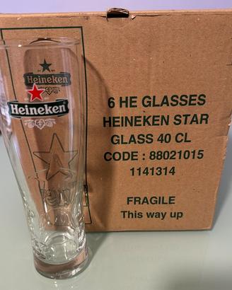 6 Bicchieri Heineken
